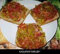 бутерброды с луком и болгарским перцем